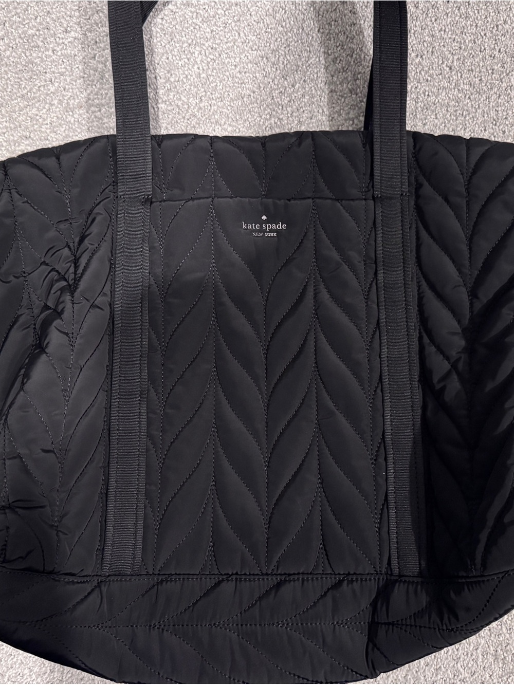 kate spade Black Quilted Nylon Tote